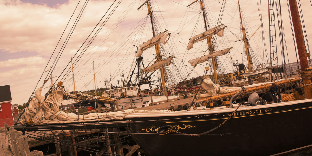 The Bluenose schooner