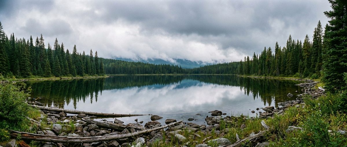 Nevertouch Lake, remote Cariboo wilderness BC
